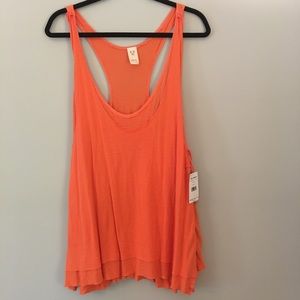 Free People Karmen tank coral l Large